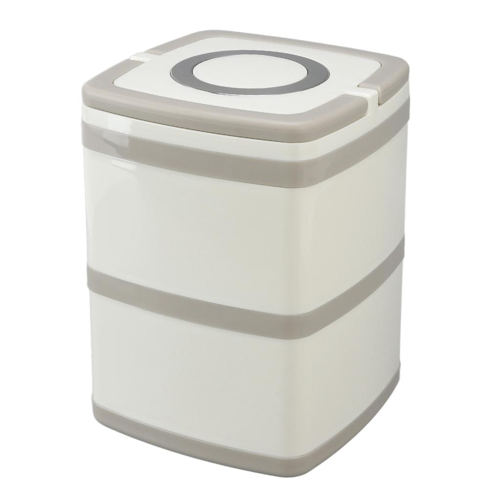 Tragbare Lunchbox Auslaufsicher Großes Fassungsvermögen 304 Edelstahl Vakuumisolierung Bento Lunchbox Doppelschichtig 1,8L