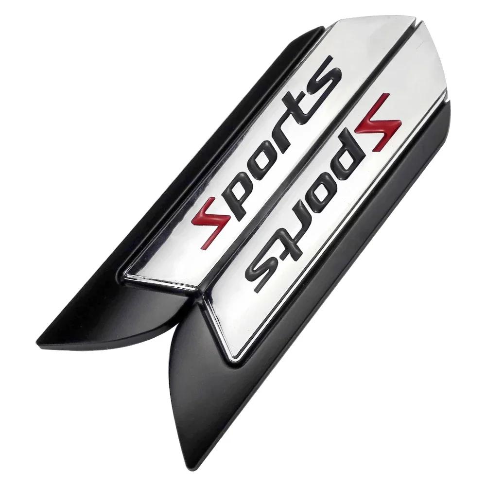 Car Fender Side Badge Sticker for Toyota Sport Logo Yaris Corolla 4Runner Avalon CHR Auto Body Emblem Exterior Accessories