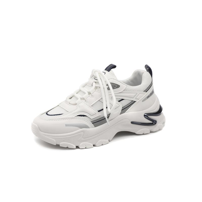 Dad Shoes Girl  On The New Korean Version Of Student Casual Versatile Sports Little White Shoes Breathable Running Shoes Tide