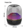 L-98 Fifth Gen Bluetooth Glass Speaker with High-Quality Sound & Subwoofer, Desktop Atmosphere Light