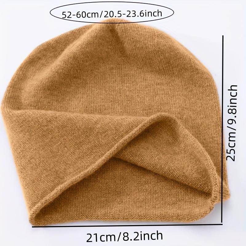 Luxuriöse Wollmütze - Herbst und Winter Warm, Elastisch, Atmungsaktiv, Geeignet für Männer und Frauen, Lässige Winterkopfbedeckung Mode Umschlagmütze