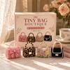 Tiny Bag Boutique 3D Beaded DIY Kit Four Piece Set Includes Beaded Handbag Models with Detailed Beading and Crafting Materials for Creative Assembly