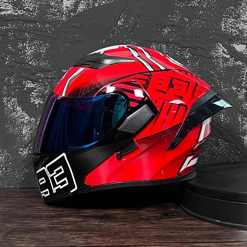 JIEKAI Flip-Up Motorcycle Helmet Women Couples Dual Lens Full Face Scooter Riding ABS Material