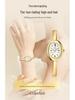 Yalalusi Gold Vintage Damen Minimalistische Quarz Oval Armbanduhr