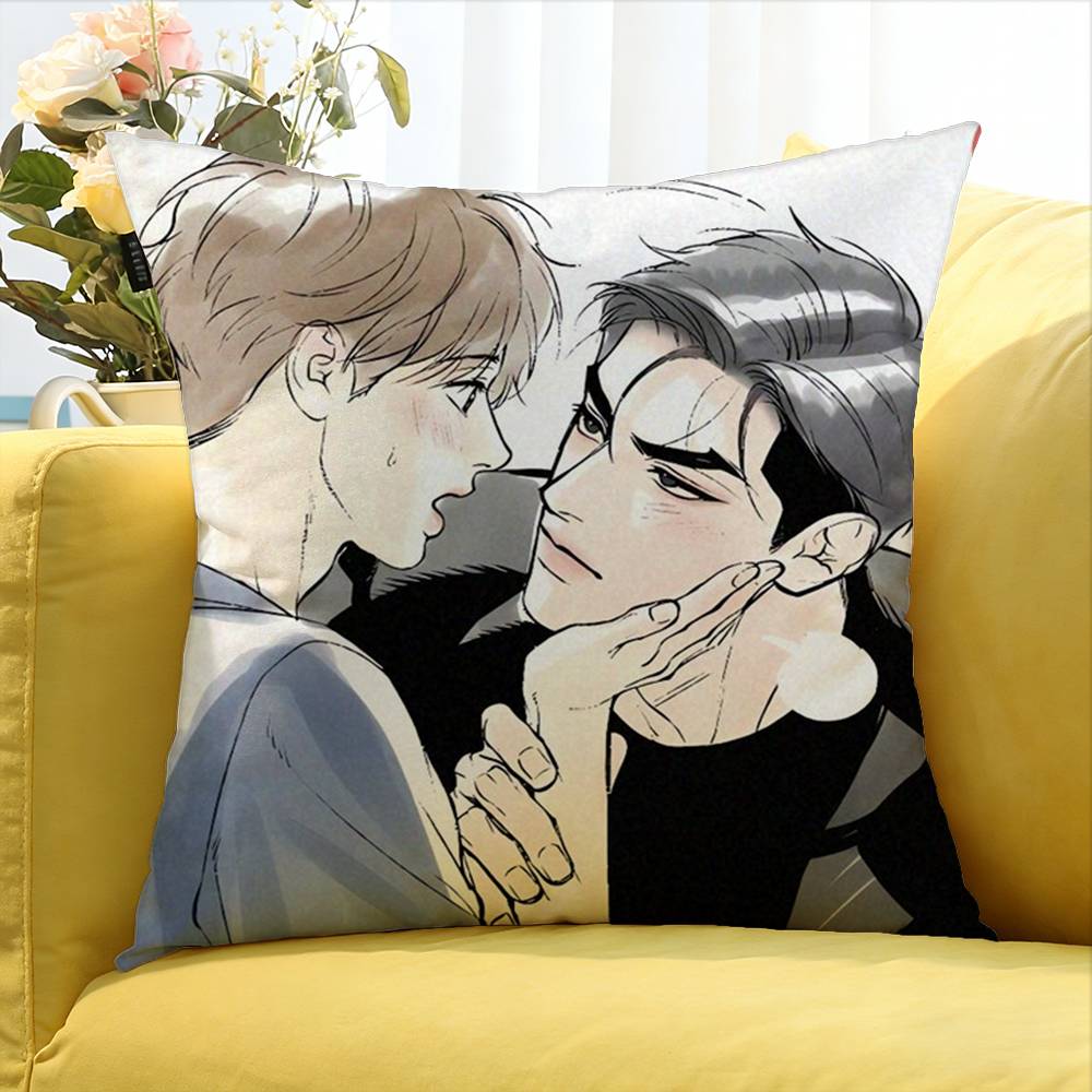 Bl Manhwa Jinx Joo Jaekyung Kim Dan Various Sizes Square Pillow Case For Car Home Bedchamber Decor
