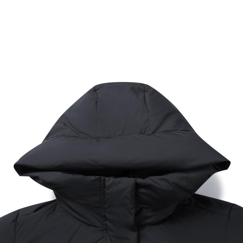 Li Ning Sports Lifestyle Series Anti-Static Hooded Logo Down Jacket Women Outerwear AYMV394-3