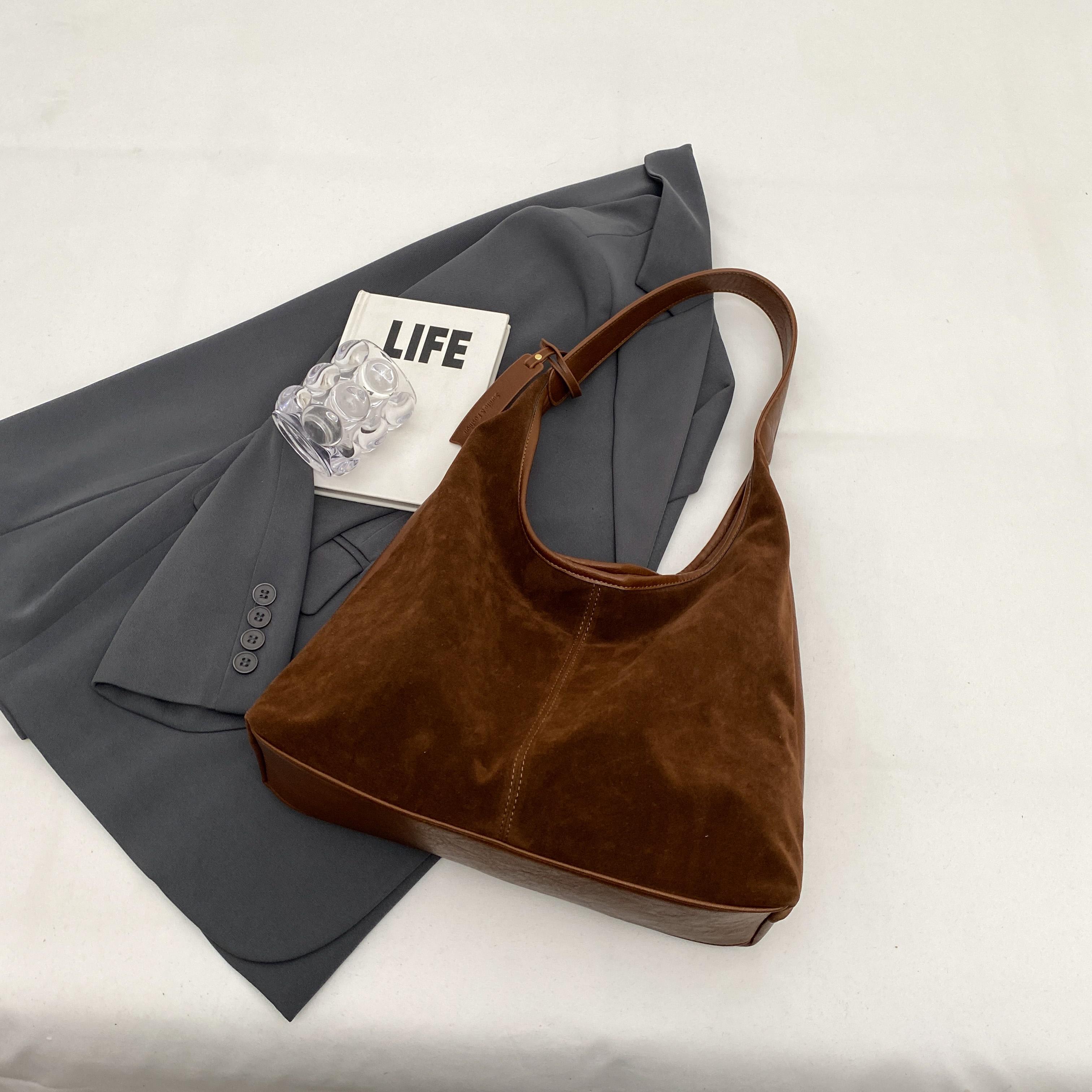 Повседневная сумка-тоут в стиле ретро для женщин в корейском стиле — фото 5