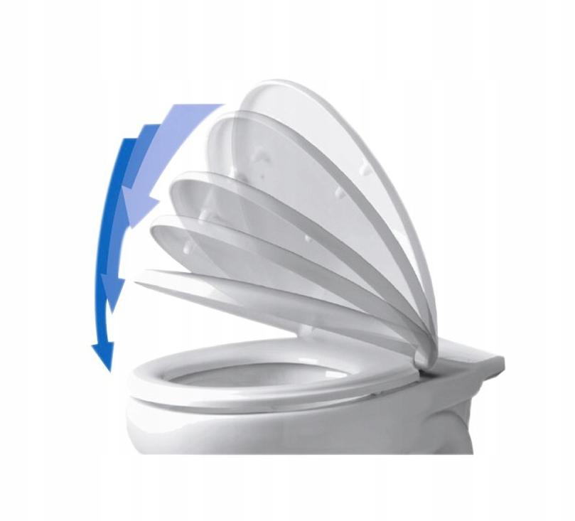 Formic white antibacterial soft-close toilet seat