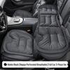 Luxury Nappa Leather Non-Slip Car Seat Cushions for Five-Seater - Thickened Design for Front and Rear Seats