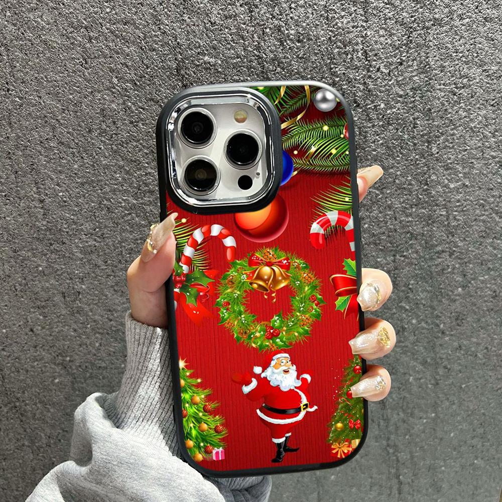 N111 Merry Christmas art Happy New Year мягкие чехлы для телефонов iPhone 16Pro — фото 8