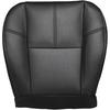 Driver or Passenger Bottom Replacement Leather Seat Cover Black Compatible with 2007 2008 2009 2010 2011 2012 2013 2014 Chevy Silverado Tahoe