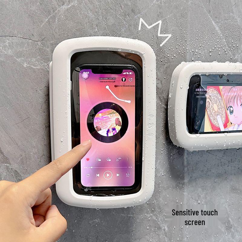 Waterproof Phone Holder for Bathroom Shower - Rotatable & Touch-Enabled for Binge-Watching