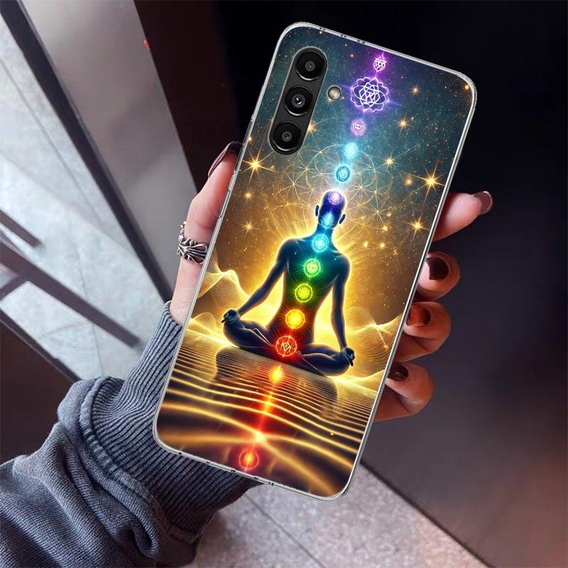 Yoga Chakra Spiritual Energy Universe Phone Case For Samsung Galaxy A17 A16 A15 A14 A13 A57 A56 A55 A54 A53 A37 A36 A35 A34 A33