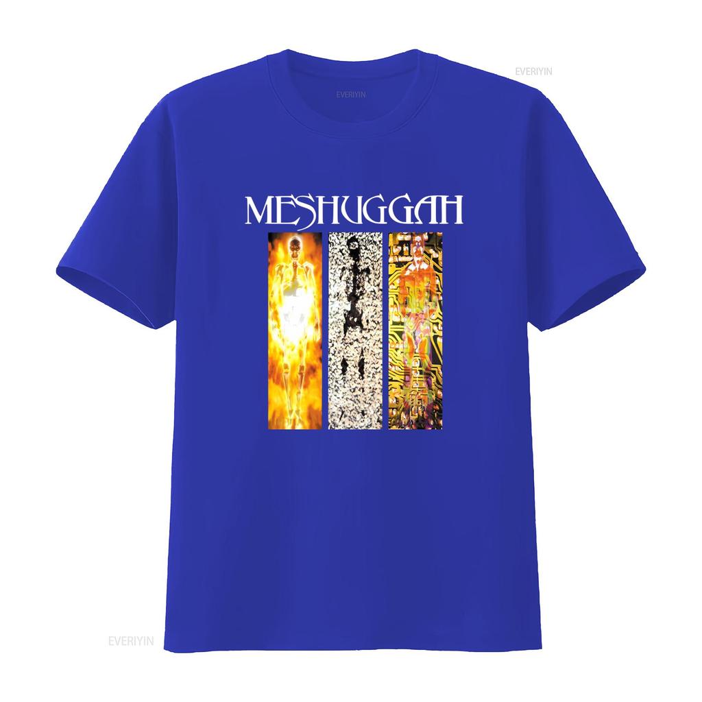 MESHUGGAH Distruggi Cancella Migliora Maglietta Stampa Artistica Unica per Fan del Rock Top Lavato Vintage per l'Uso Quotidiano Versatile