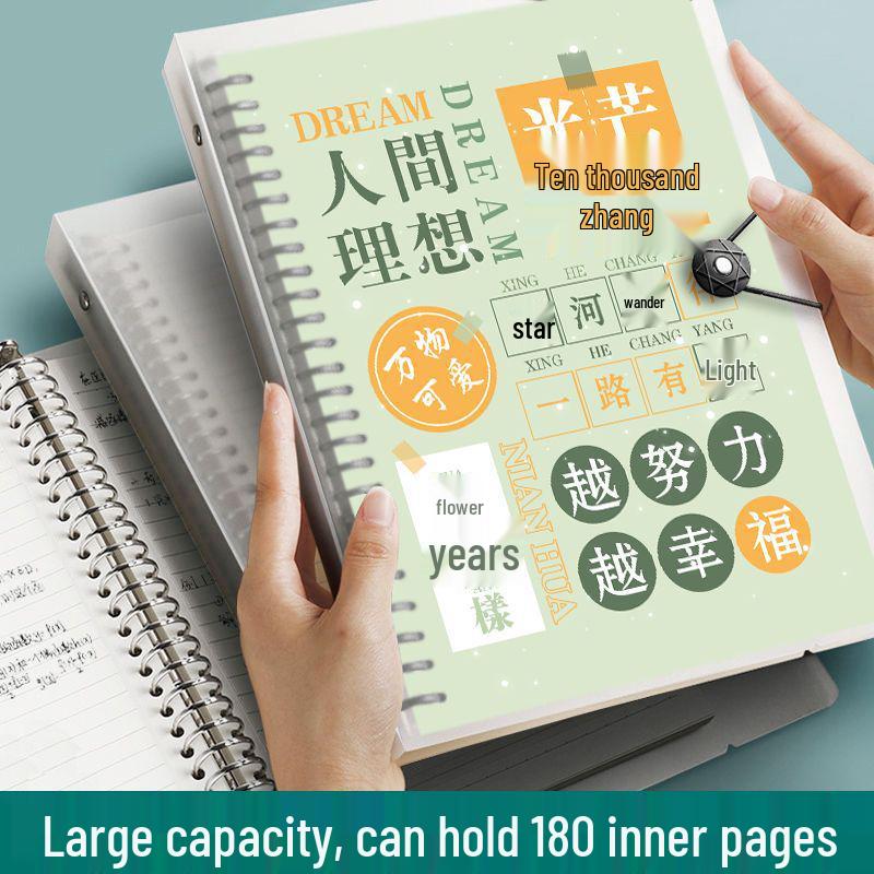 B5 Detachable Coil Ring Binder Thickened Notebook - High Aesthetic Ins Style