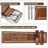 Hemsut Genuine Leather Watch Band, Horween Soft Leather Material, 22mm, Natural Leather Color + White Stitching, Stainless Steel Silver Watch Buckle,