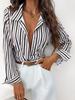 Women's Casual Long-sleeved Striped Shirt