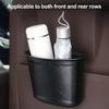 Car Trash Can for Vehicle Faux Leather Hanging Door Storage Bag for Garbage Waterproof Organizer Pouch for Car Interior