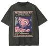 Fashion Human Mind Brain Men Women Unisex Harajuku Washed T-Shirt Ropa Hombre Streetwear Retro Cotton T Shirts