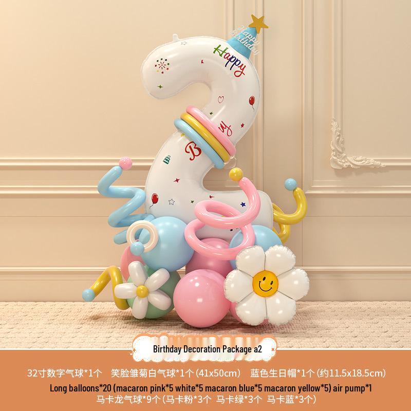 Accessori fotografici per il 3° compleanno del bambino: Palloncini e Decorazioni Numeriche