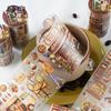 Ins Style Washi Tape Good Time Journal DIY Decoupage Material Reusable Decorative Sticker for Scrapbook Craft Essential