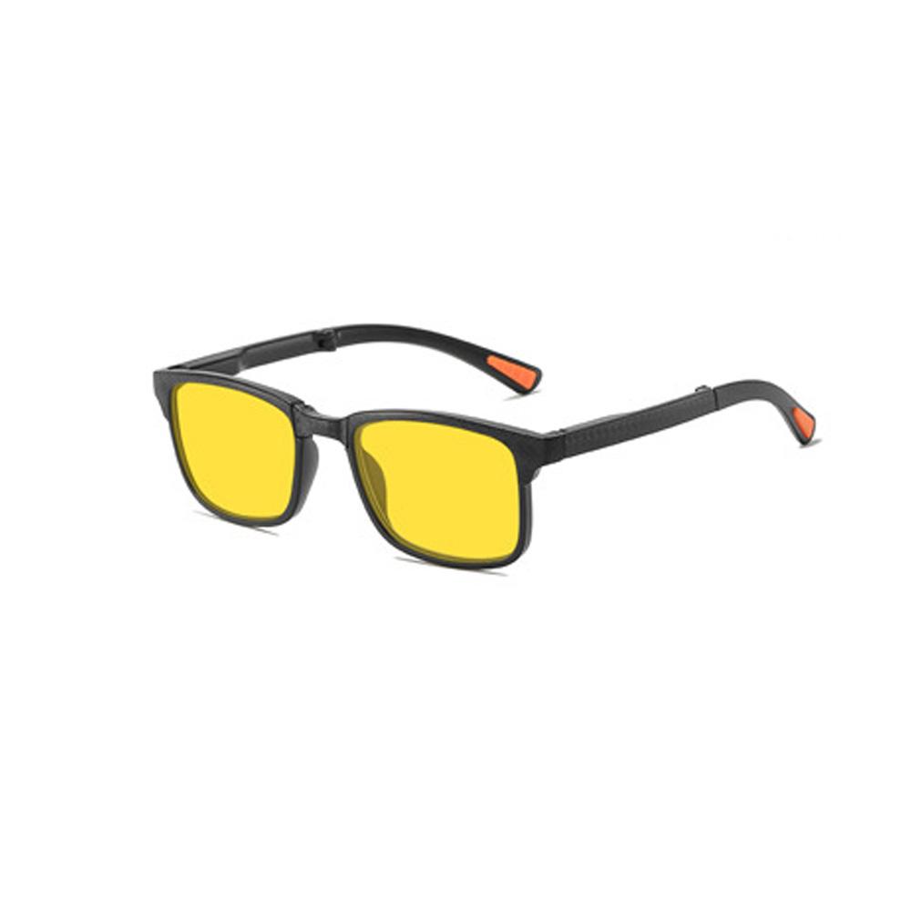

Ultra-light Folding Night Vision Glasses Portable with Glasses Case Anti-blue Light and Non-harmful To Eyes Video Game Glasses