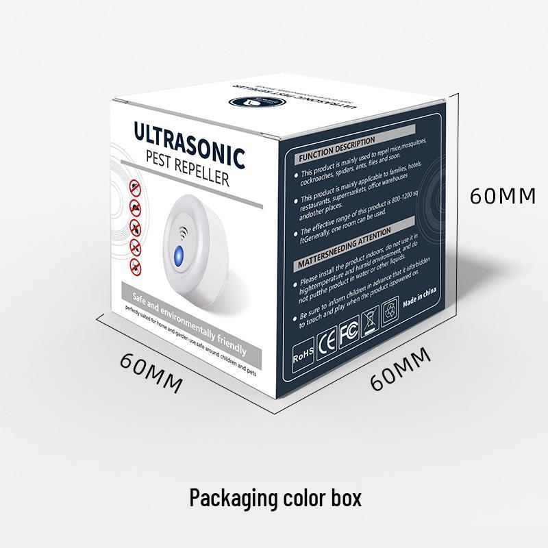 Ultrasonic Mouse Repeller & Trap: Glue Board, Poison, and Cage Combo