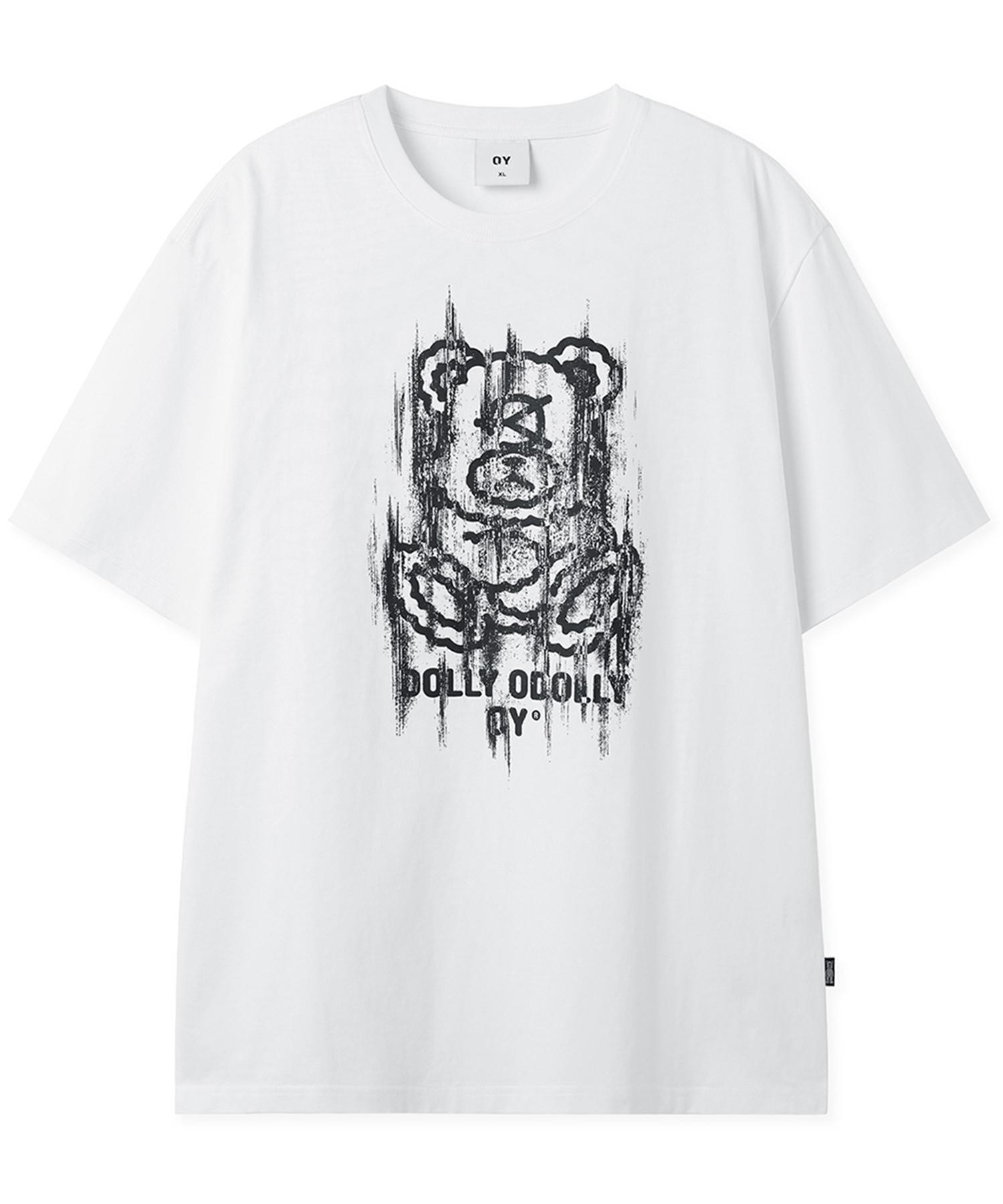 Oy Glitchy Dolly Tee - White M