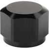 6AN Female Flare Cap Port Plug Block Off Fitting Adapter with Internal O-ring Aluminum Black