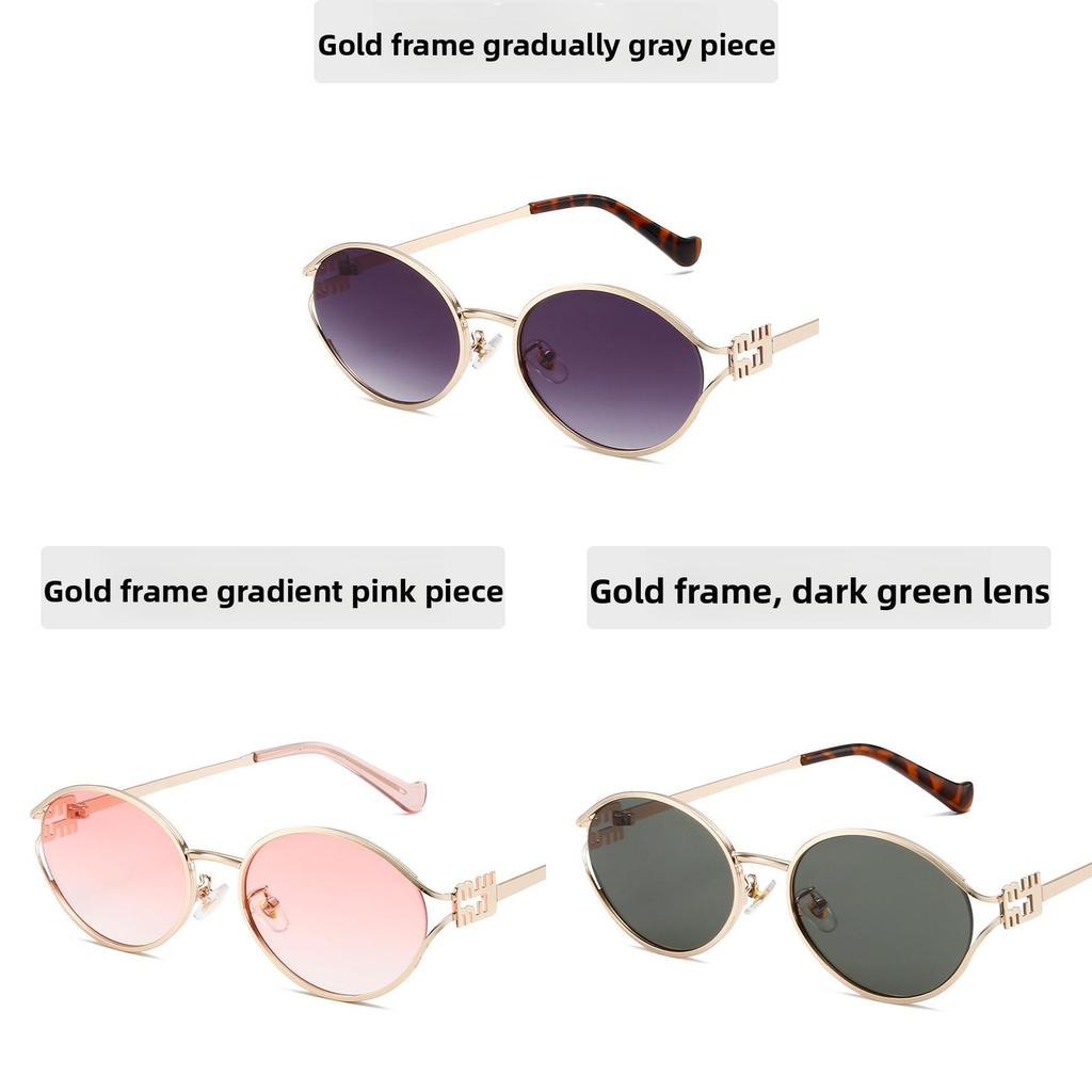 Summer Oval Sunglasses With Uv400 Protection For Fashionable Women And Men