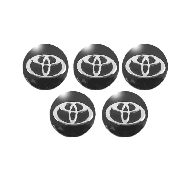 Toyota 2026 Nowe Kołpaki 5/10 Sztuk Naklejki na Kluczyk Samochodowy Zdalny Dekoracyjne Naklejki z Emblematem Samochodowym Toyota Corolla Yaris Naklejka Samochodowa