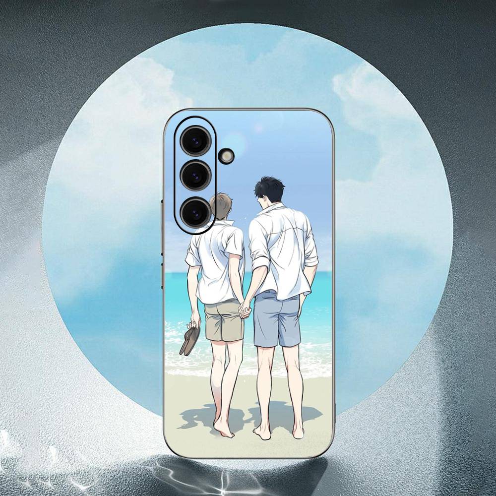 B-BJ A-Alex For Samsung Galaxy S25 S24 S23 Ultra S22 S21 Plus S20 Black Soft Silicone Protective Case