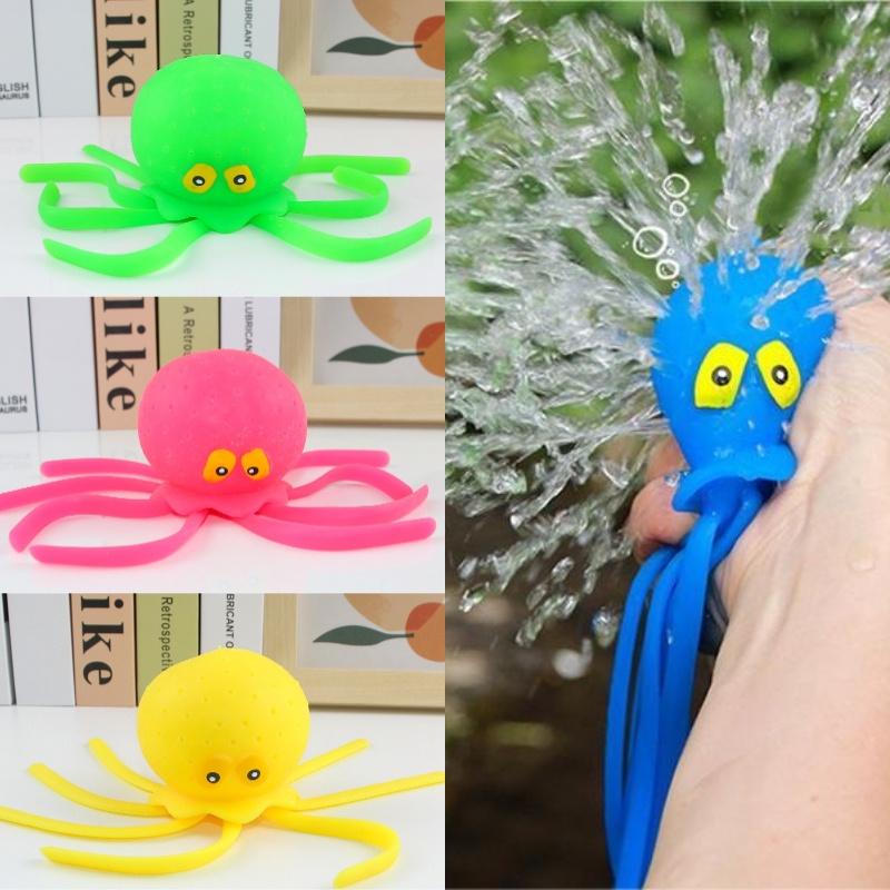 Animal Marinho Squishy Polvo Brinquedo de Banho Para Crianças Tpr Brinquedo Para Brincar na Água e Aliviar o Estresse