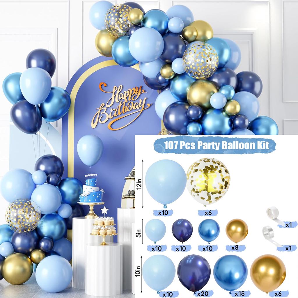 89Pcs multi-color latex balloon set suitable for birthday parties, weddings, Valentine's Day party decoration