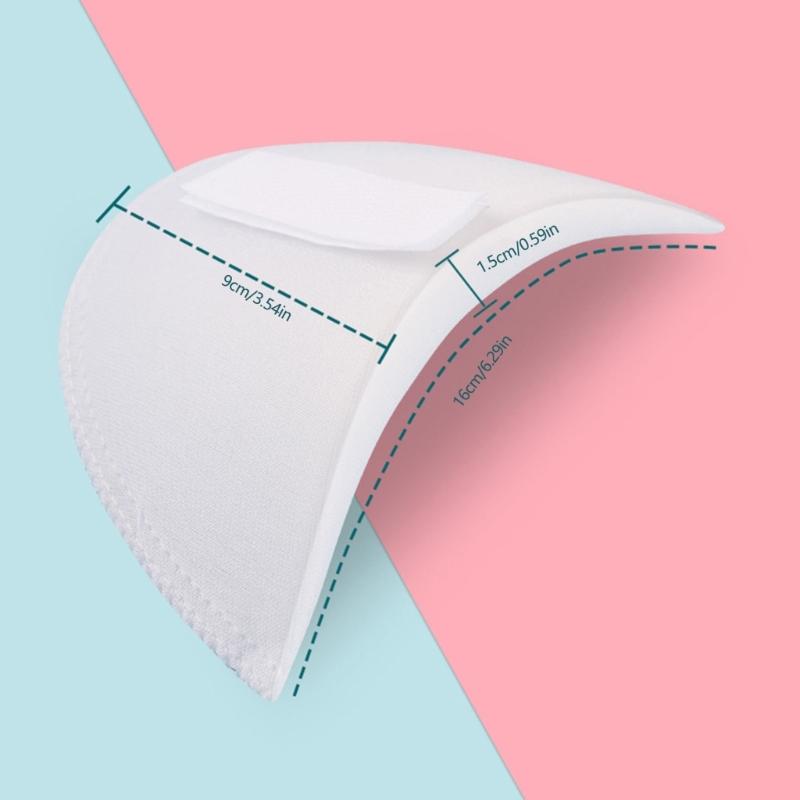 Cushioned Shoulder Inserts for Clothing Structure, Contoured Garment Support with Touch-Close Closure, Set of 3
