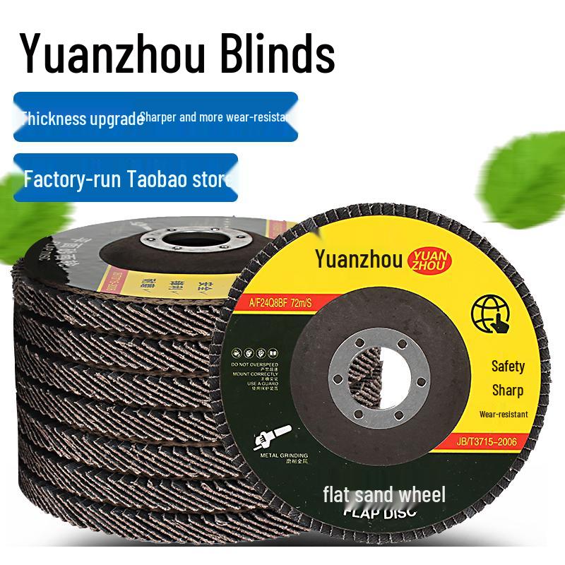 125mm Flap Disc for 150mm Angle Grinder, Polishing Pad and 180mm Flap Wheel for Stainless Steel and Metal Sanding