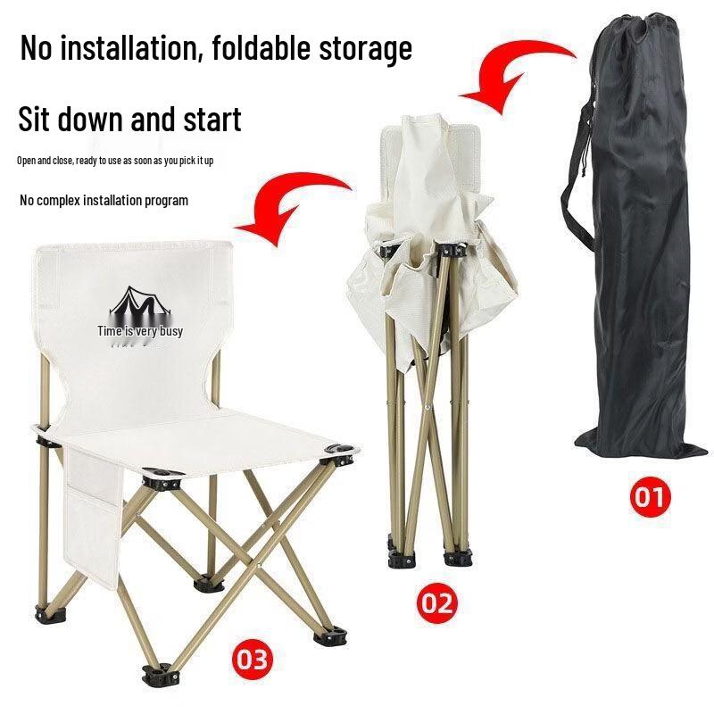Portable High-Back Folding Camping Chair