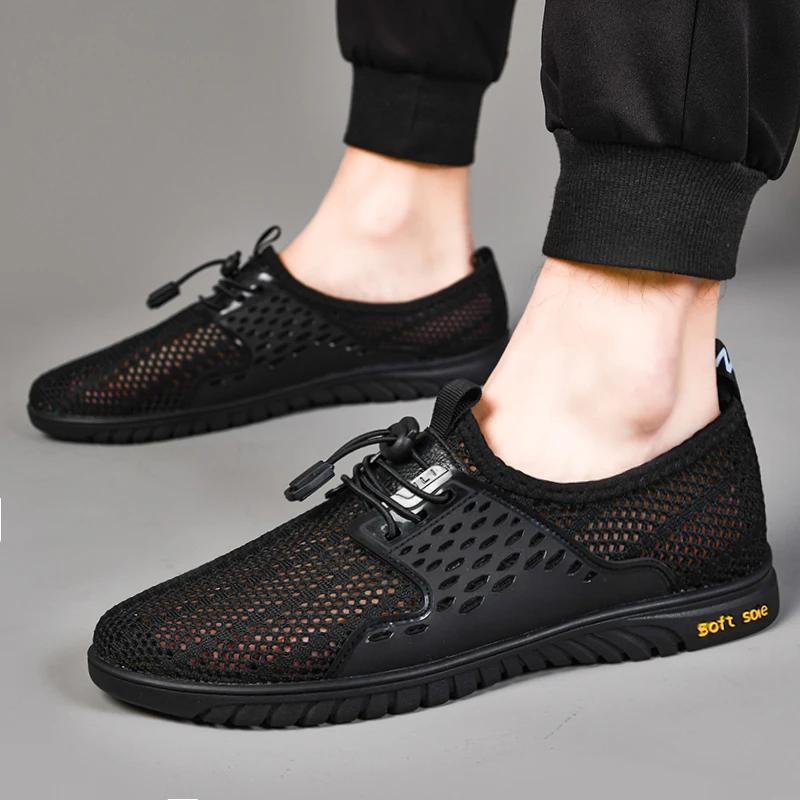 Fashion New Spring Summer Mens Casual Shoes New Comfort Mesh Breathable Sneakers High Quality Men Shoes Zapatos Hombre Plus Size 37-47