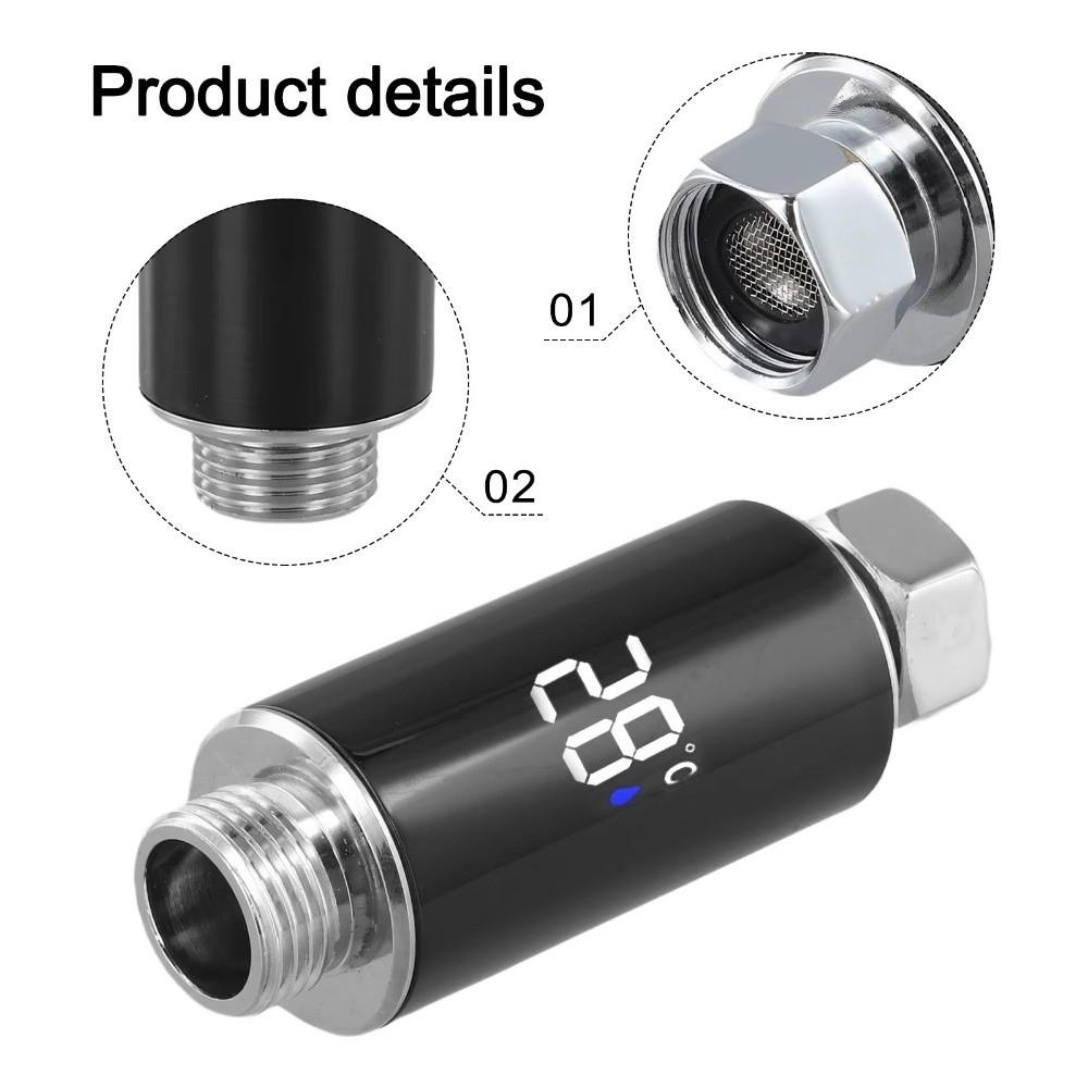 Intelligent Temperature Shower Nozzle Thermometer Faucet Thermometer  Water Temperature Monitoring