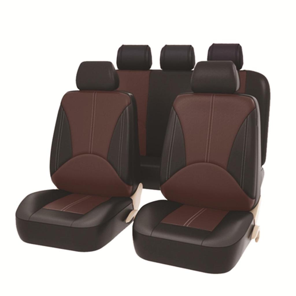 Premium PU Leather Cross-Border Patchwork Seat Cover: Durable, Soft, Comfortable, and Breathable Luxury Car Accessory