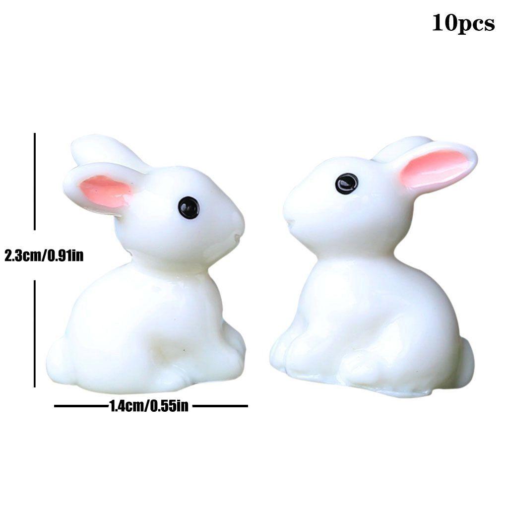 Adorable Miniature Plant Pot Decoration Featuring Cute Resin Rabbit And Owl Figurines