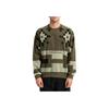 Nike Sb Icon Nomad Printed Plaid Embroidered Logo Crewneck Long Sleeve Sweatshirt Men Sweatshirt Green BV0877-222