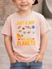 Who Loves Planets Kids Tee System Space Text Print Boys Girls Family Matching Cotton Summer Short Sleeve Basic Children Tshirt