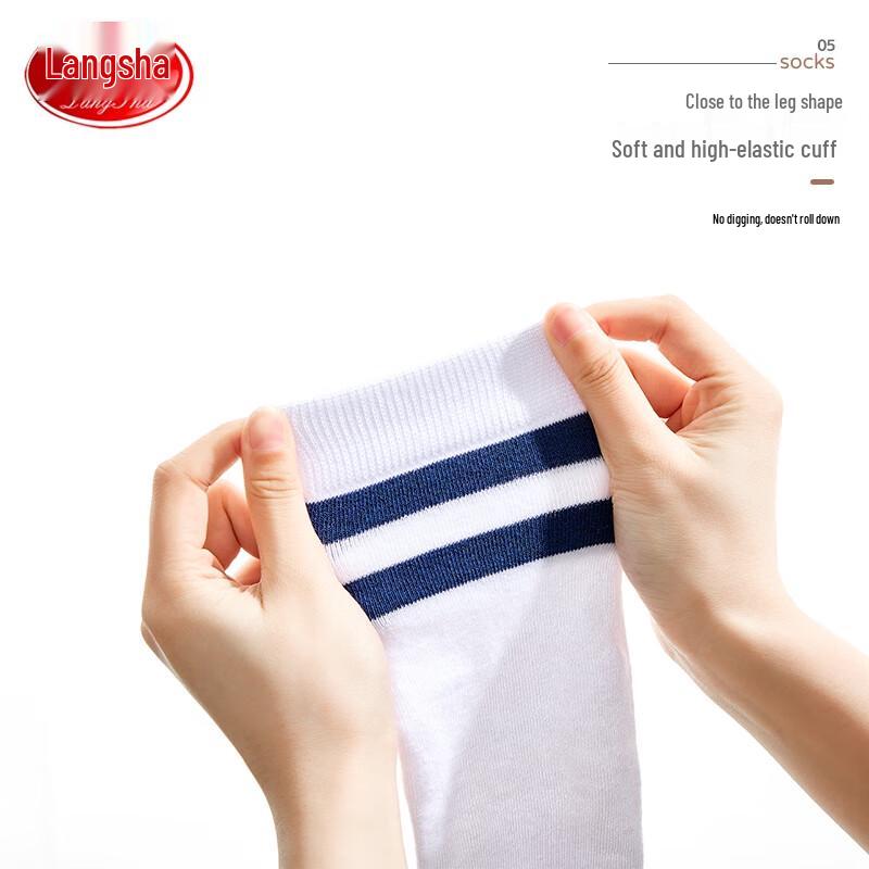 LANGSHA Kids Girls Over-the-Knee Football Socks (3 Pairs)