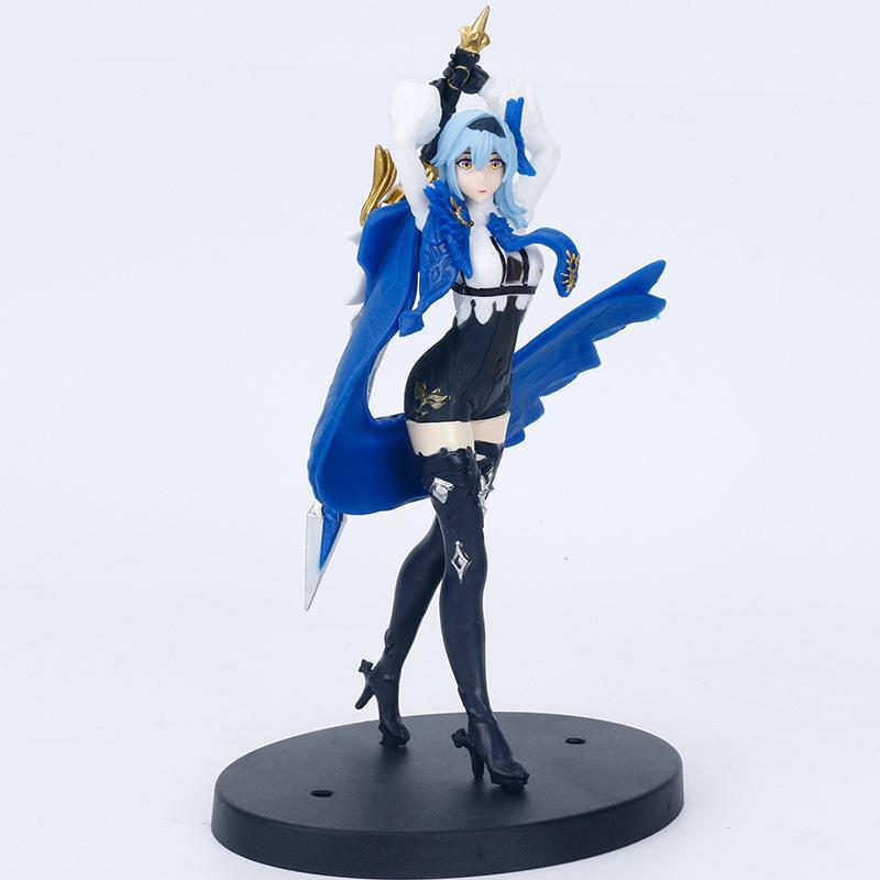 18cm Eula Figur Genshin Impact PVC Action Figur Anime Niedliches Mädchen Klee Paimon Eula Figur Hu Tao Sammlermodell Spielzeugpuppe Geschenk