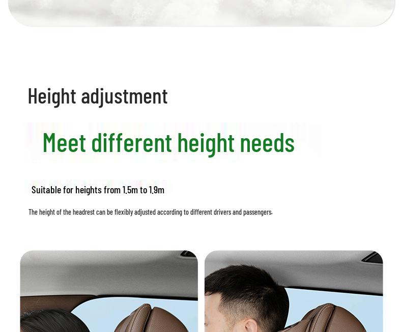 L60 Headrest Lumbar Support Pillow - Comfortable Neck Protection Car Accessory