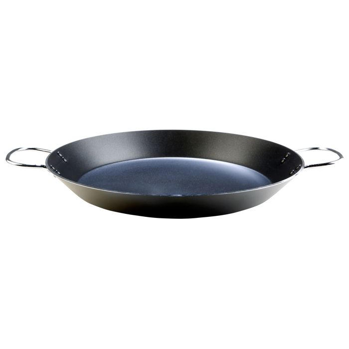 Poêle à Paella à Induction, 42cm 10 Portions, Antiadhésive sans PFOA, Aluminium Wecook Kratha Noir 53370