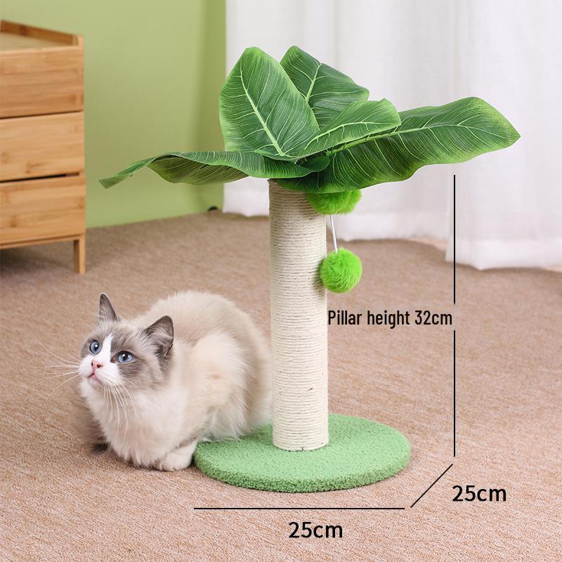 

Кокосовая лазалка для кошек и сизаль-когтеточка — без беспорядка, экономящая место игрушка для кошек