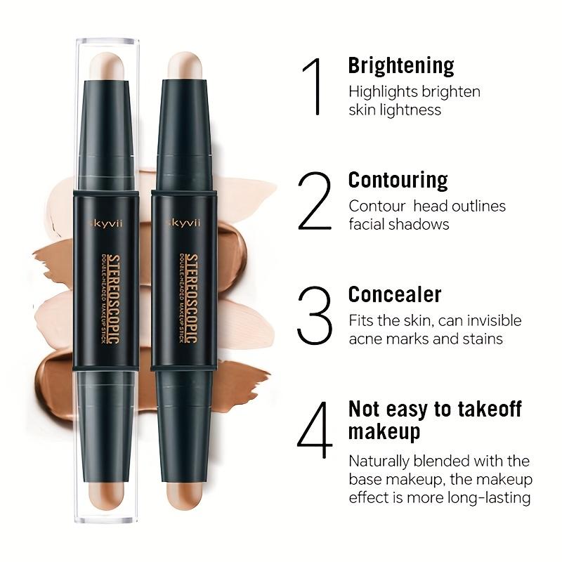 Stick Contouring et Highlighter Double Embout pour Tous Types de Peau
