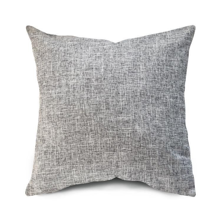 Pevná povlak na polštář z lnu a bavlny Jednoduchý povlak na polštář Severský Boho dekor Accentuální povlak na polštář na pohovku 45x45 cm 2 ks